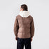 CONTRAST HOOD PUFFER JACKET